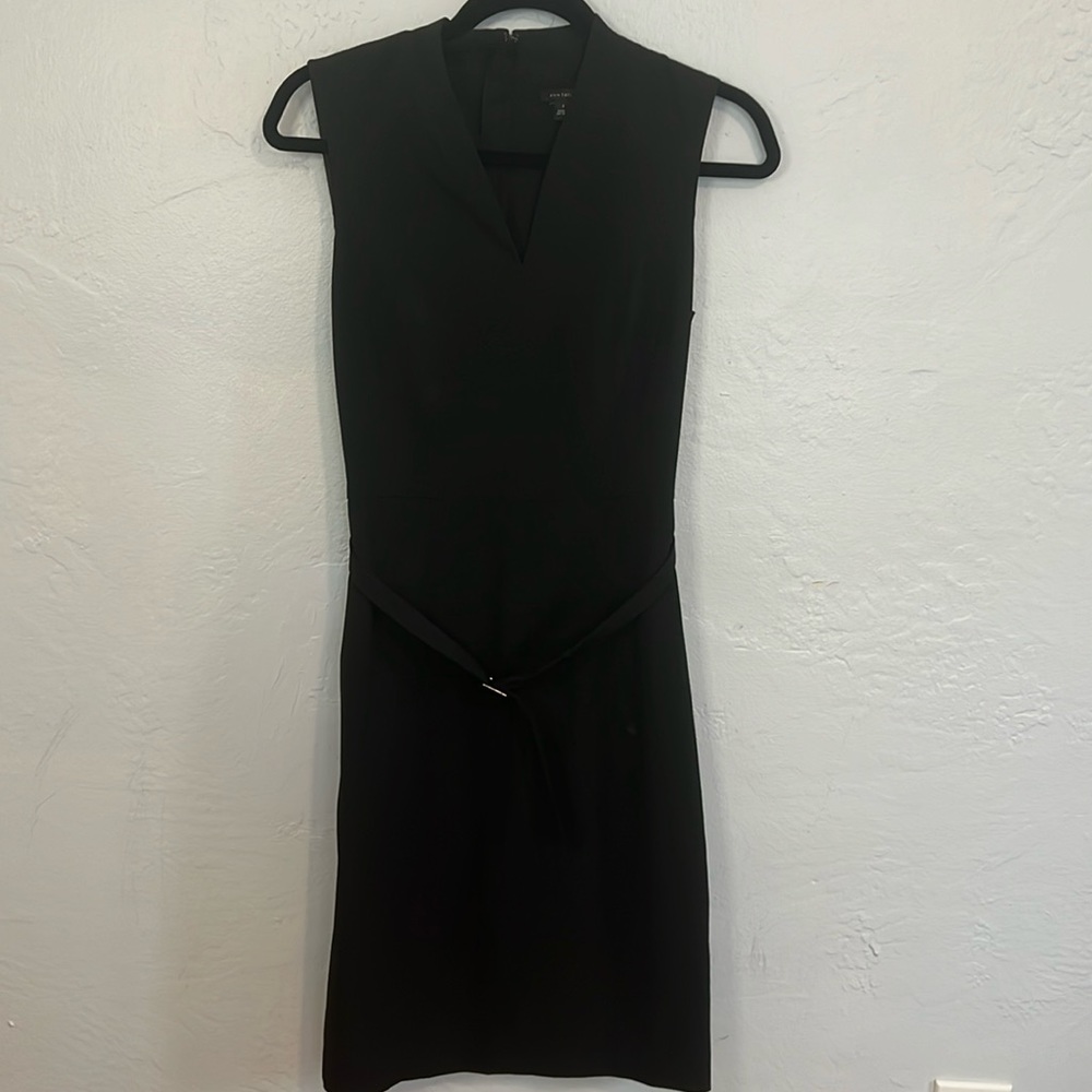 Ann Taylor black dress with belt